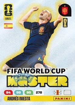 Andres Iniesta Spain Panini FIFA World Cup 2026 Adrenalyn XL FIFA World Cup Master #DB21